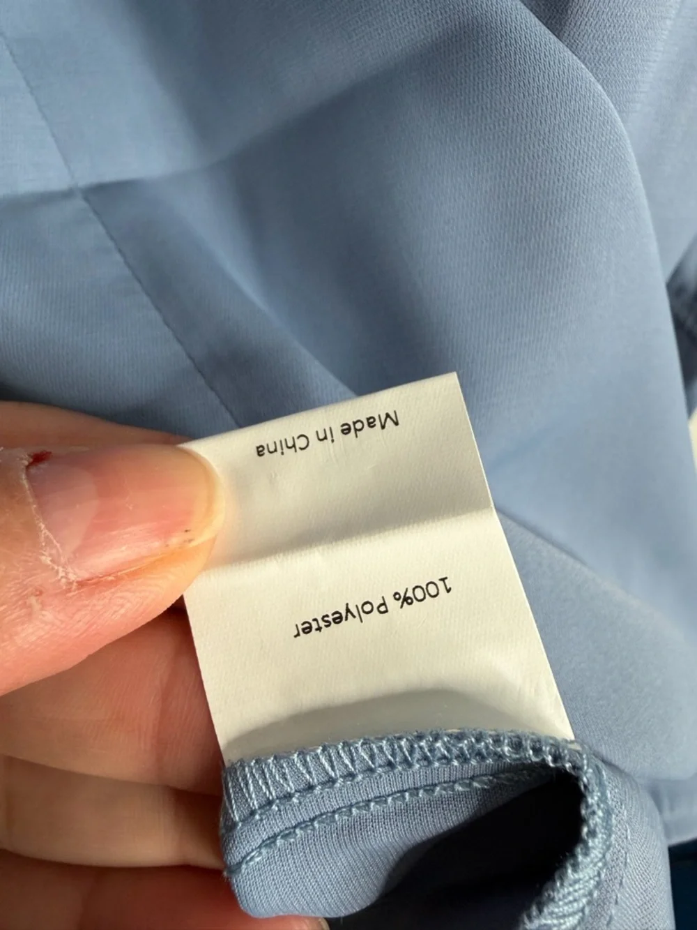 NWT Allegra K Blue Ruffle Blouse XL Minimalist Clean Girl Workwear Office Casual